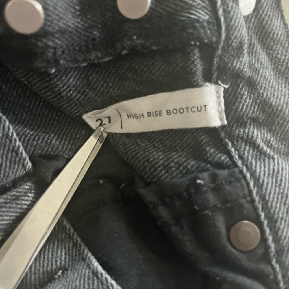 Pacsun high rise boot cut black jeans. Button fly. - Picture 8 of 8